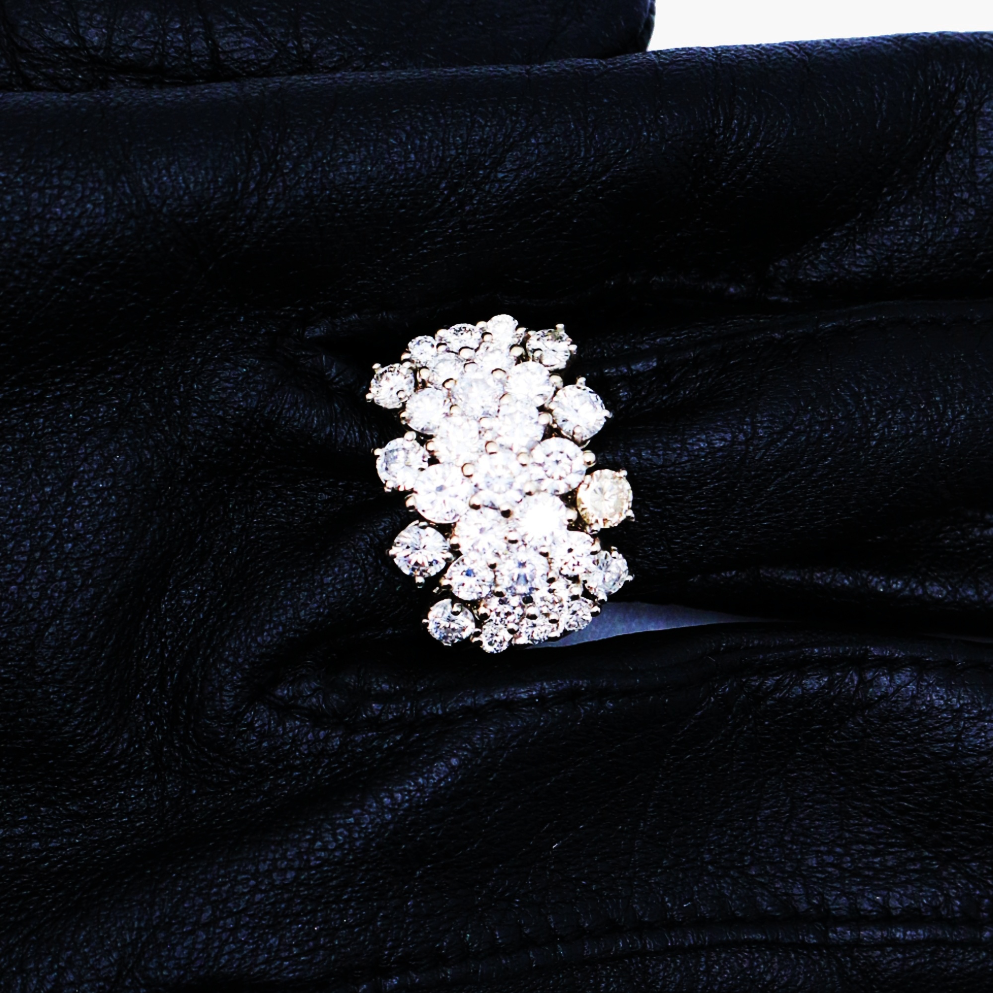 18k white gold diamond ring personalized