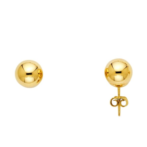 14k gold ball earrings for women