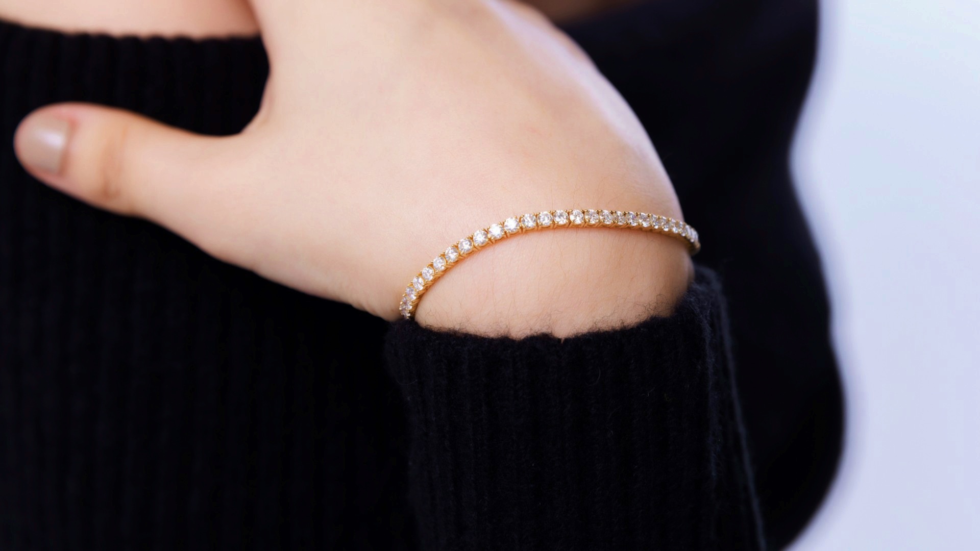 14k yellow gold diamond tennis bracelet ferrara jewelers burien