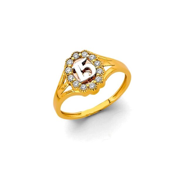 14k yellow gold Quinceanera ring