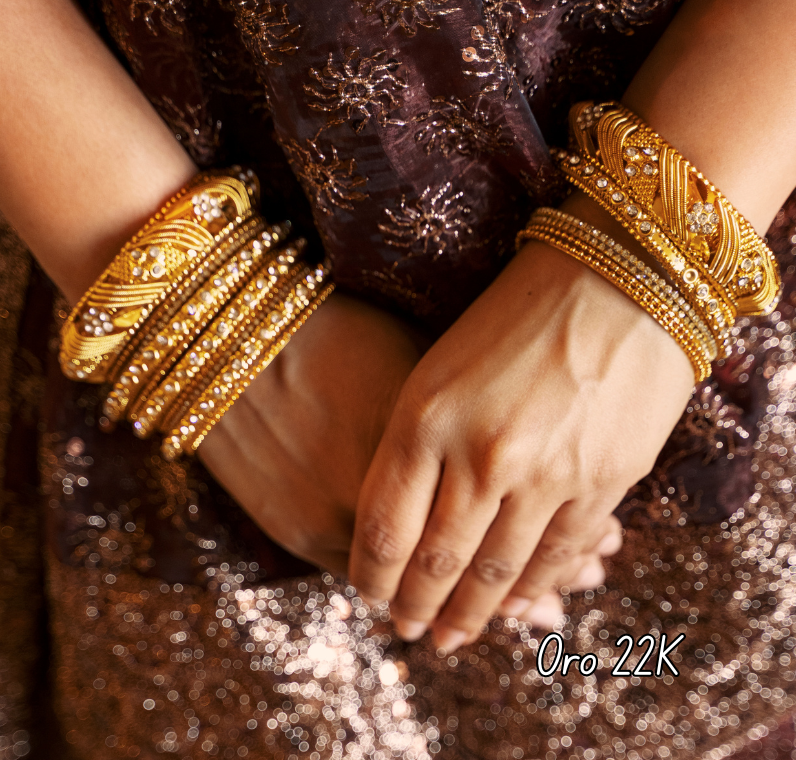 oro 22k amarillo pulseras