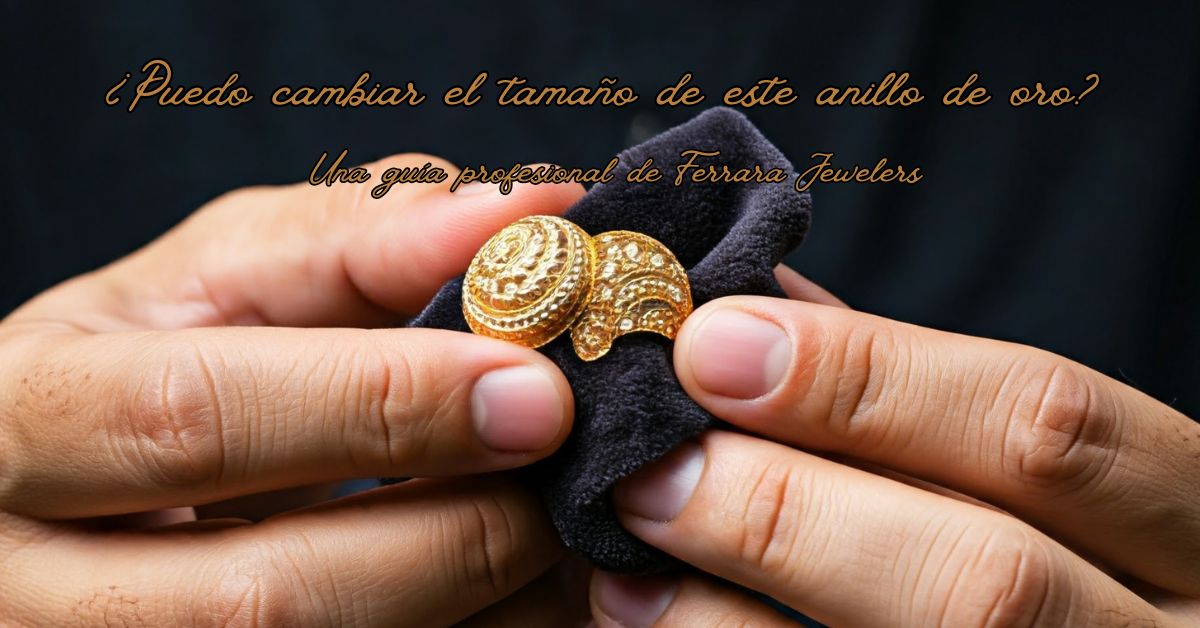 ¿Puedo cambiar el tamaño de este anillo de oro?